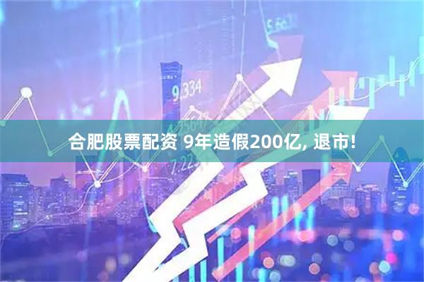 合肥股票配资 9年造假200亿, 退市!